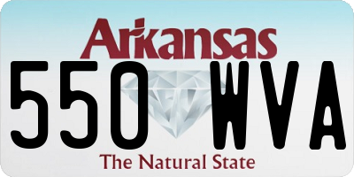 AR license plate 550WVA