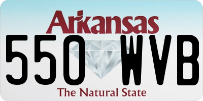 AR license plate 550WVB