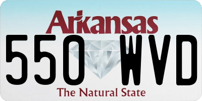 AR license plate 550WVD