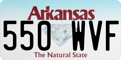 AR license plate 550WVF