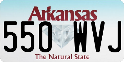 AR license plate 550WVJ