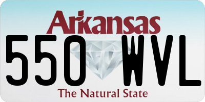 AR license plate 550WVL