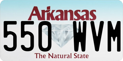 AR license plate 550WVM