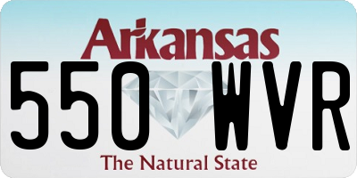 AR license plate 550WVR