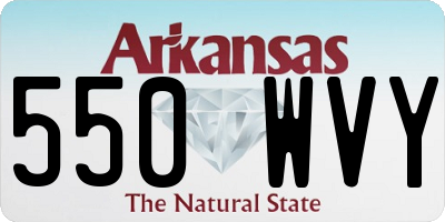 AR license plate 550WVY