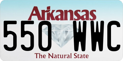 AR license plate 550WWC