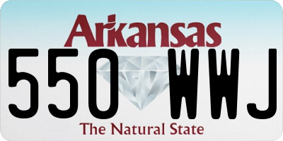 AR license plate 550WWJ