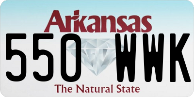 AR license plate 550WWK