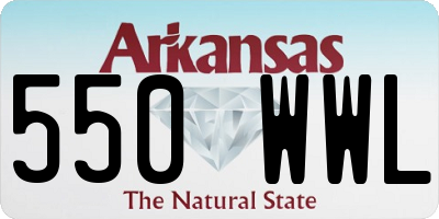 AR license plate 550WWL