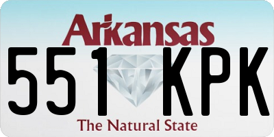 AR license plate 551KPK