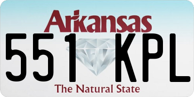 AR license plate 551KPL