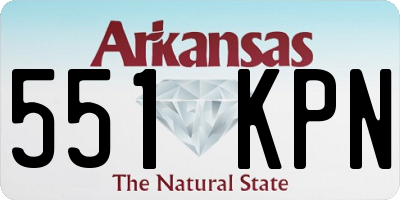 AR license plate 551KPN