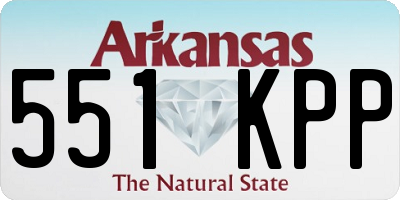 AR license plate 551KPP