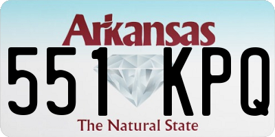 AR license plate 551KPQ