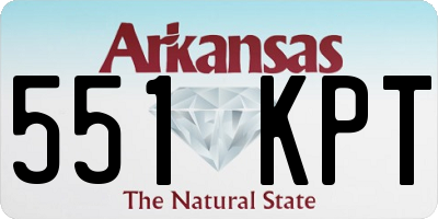 AR license plate 551KPT