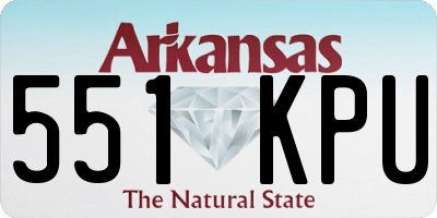 AR license plate 551KPU