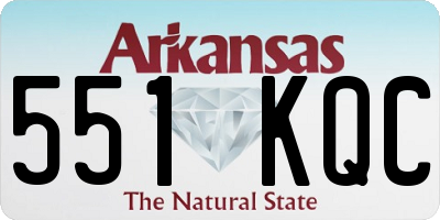 AR license plate 551KQC