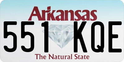 AR license plate 551KQE
