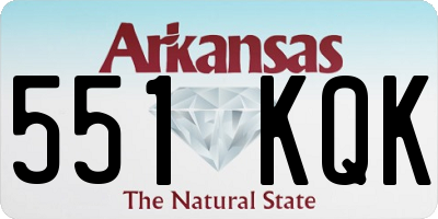 AR license plate 551KQK