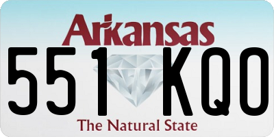 AR license plate 551KQO