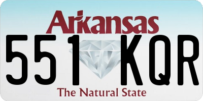AR license plate 551KQR