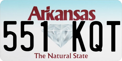 AR license plate 551KQT