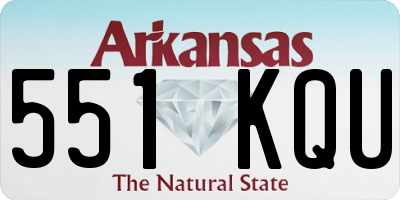 AR license plate 551KQU