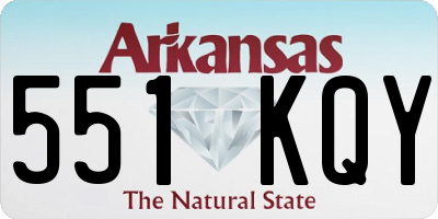 AR license plate 551KQY