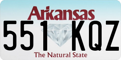 AR license plate 551KQZ