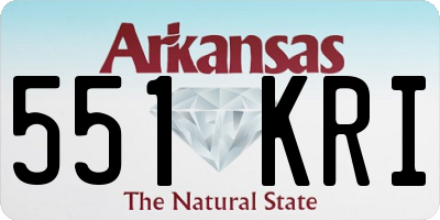 AR license plate 551KRI