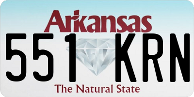 AR license plate 551KRN