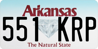 AR license plate 551KRP