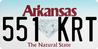 AR license plate 551KRT