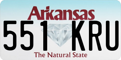 AR license plate 551KRU