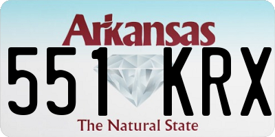 AR license plate 551KRX