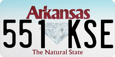 AR license plate 551KSE