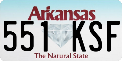 AR license plate 551KSF