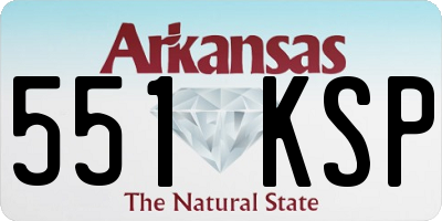 AR license plate 551KSP