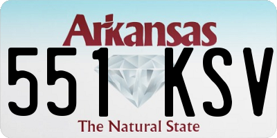 AR license plate 551KSV