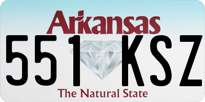 AR license plate 551KSZ