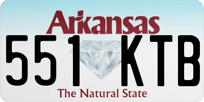 AR license plate 551KTB