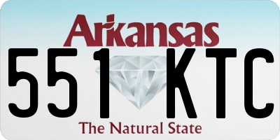 AR license plate 551KTC