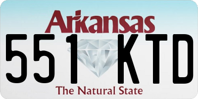 AR license plate 551KTD