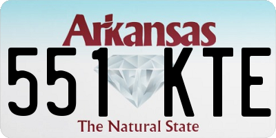 AR license plate 551KTE