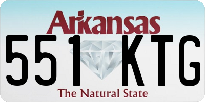 AR license plate 551KTG