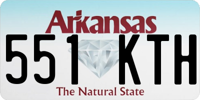 AR license plate 551KTH
