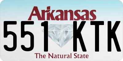 AR license plate 551KTK