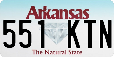 AR license plate 551KTN