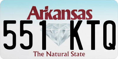 AR license plate 551KTQ