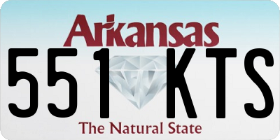 AR license plate 551KTS